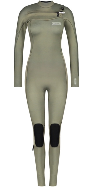 2026 Wallien Womens Nikki van Dijk 3/2mm Chest Zip Wetsuit 101008003 - Moon